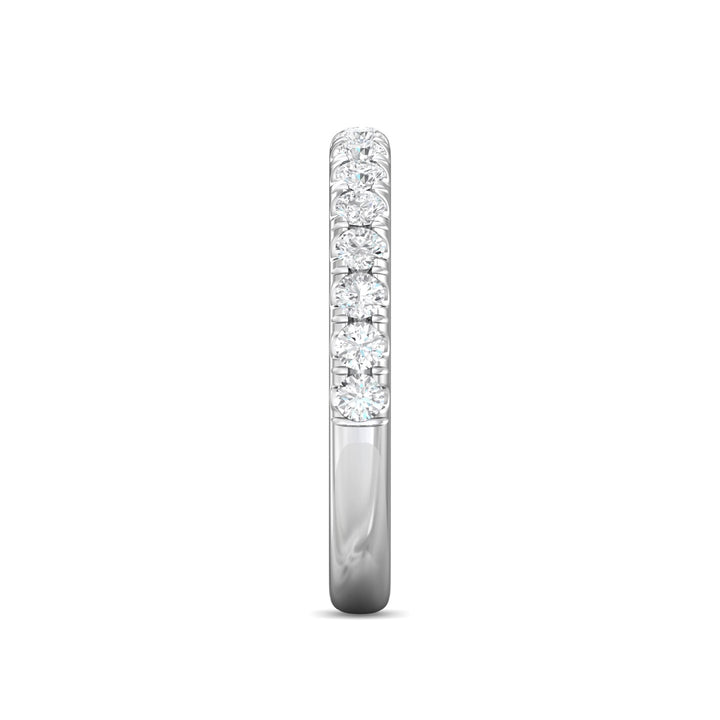 Platinum White Micropave Wedding Band from the Micropave collection - DWBM82XS_PlatW