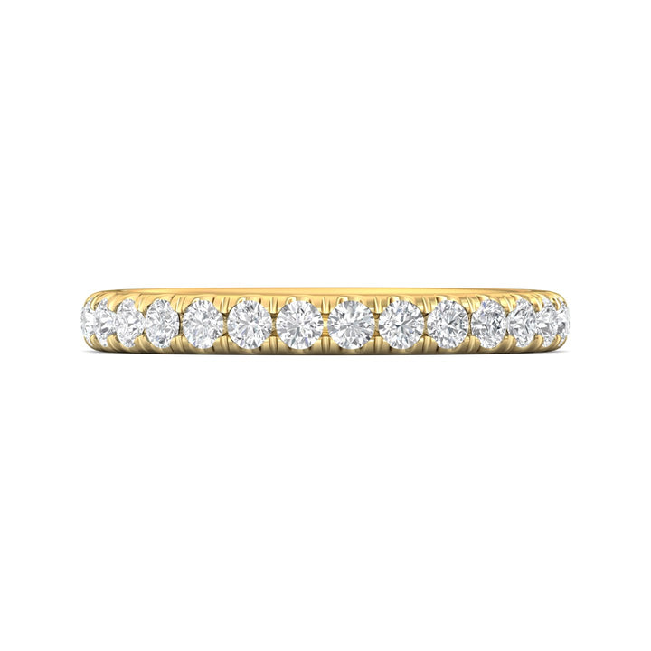 14K Gold Yellow Micropave Wedding Band from the Micropave collection - DWBM82XS_14KY