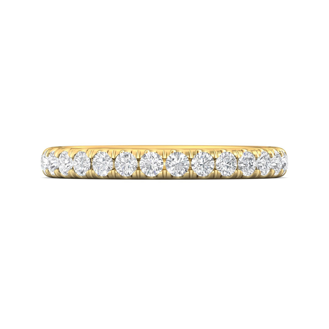 18K Gold Yellow Micropave Wedding Band from the Micropave collection - DWBM82XS_18KY