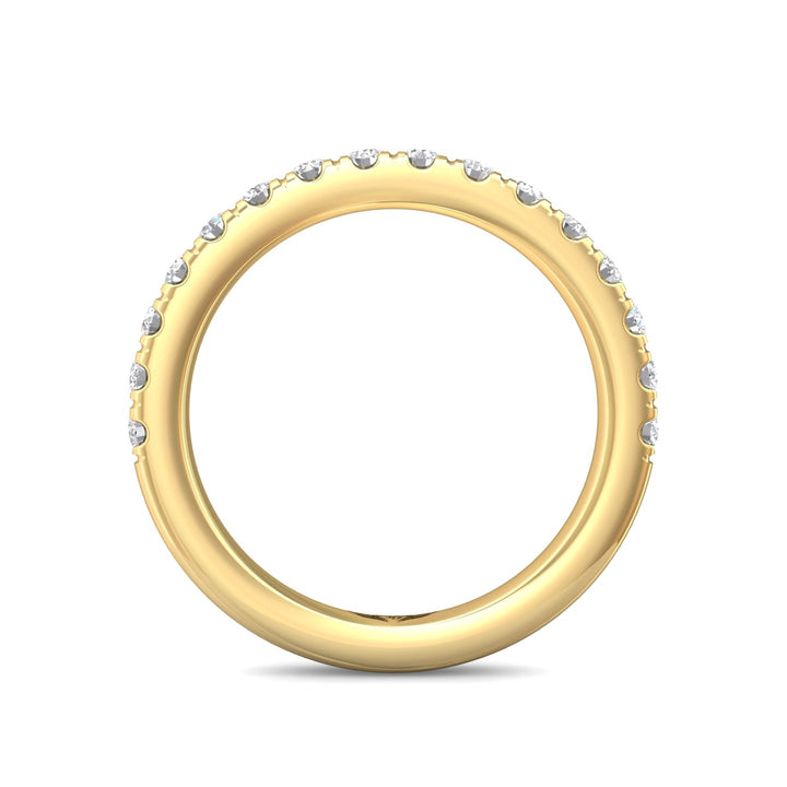 18K Gold Yellow Micropave Wedding Band from the Micropave collection - DWBM82XS_18KY