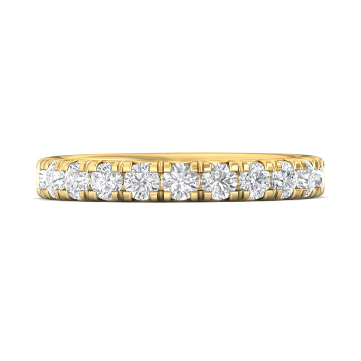 14K Gold Yellow Micropave Wedding Band from the Micropave collection - DWBM8-1.00_14KY