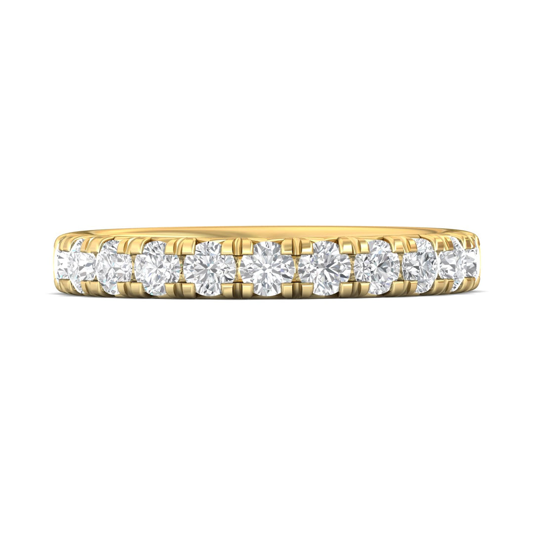 18K Gold Yellow Micropave Wedding Band from the Micropave collection - DWBM8-1.00_18KY