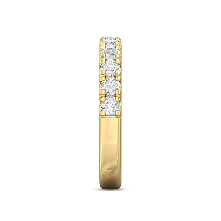 14K Gold Yellow Micropave Wedding Band from the Micropave collection - DWBM8-1.00_14KY
