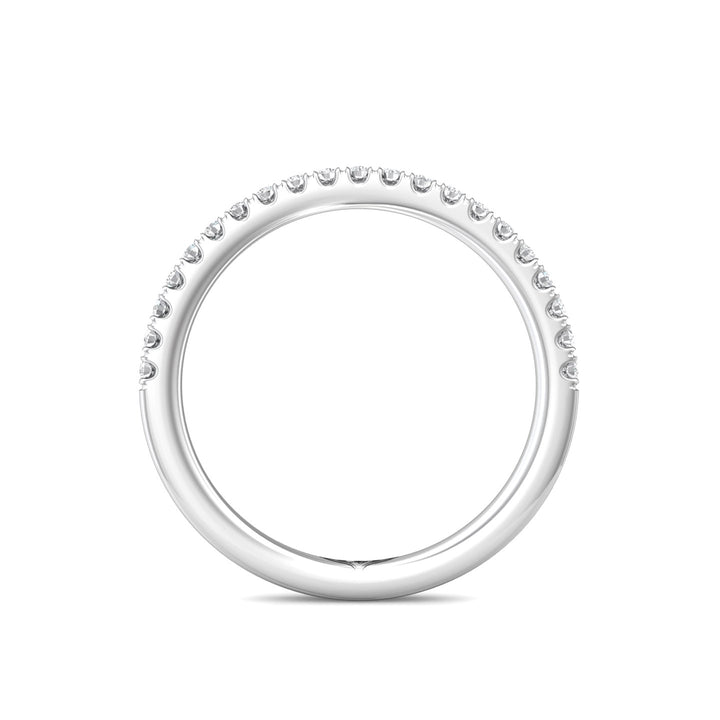 Platinum White Micropave Wedding Band from the Micropave collection - DWBM92XS_PlatW