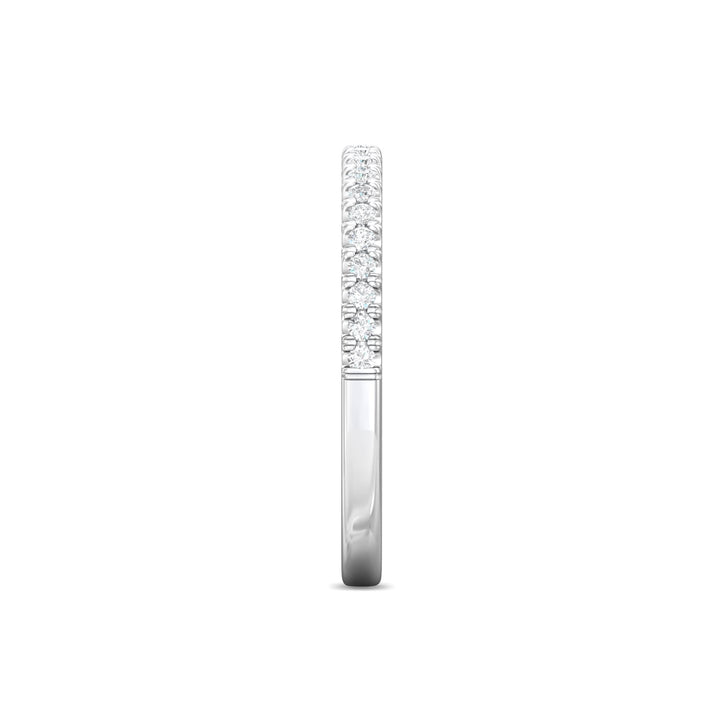 Platinum White Micropave Wedding Band from the Micropave collection - DWBM92XS_PlatW