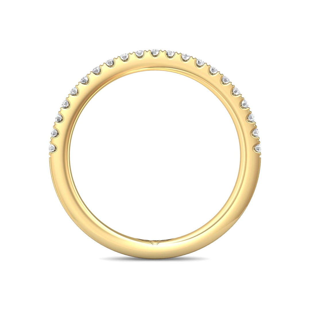18K Gold Yellow Micropave Wedding Band from the Micropave collection - DWBM91XS_18KY