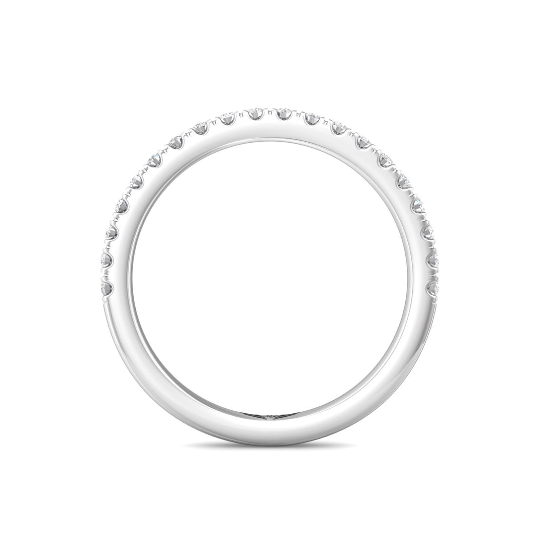 Platinum White Micropave Wedding Band from the Micropave collection - DWBM98_PlatW