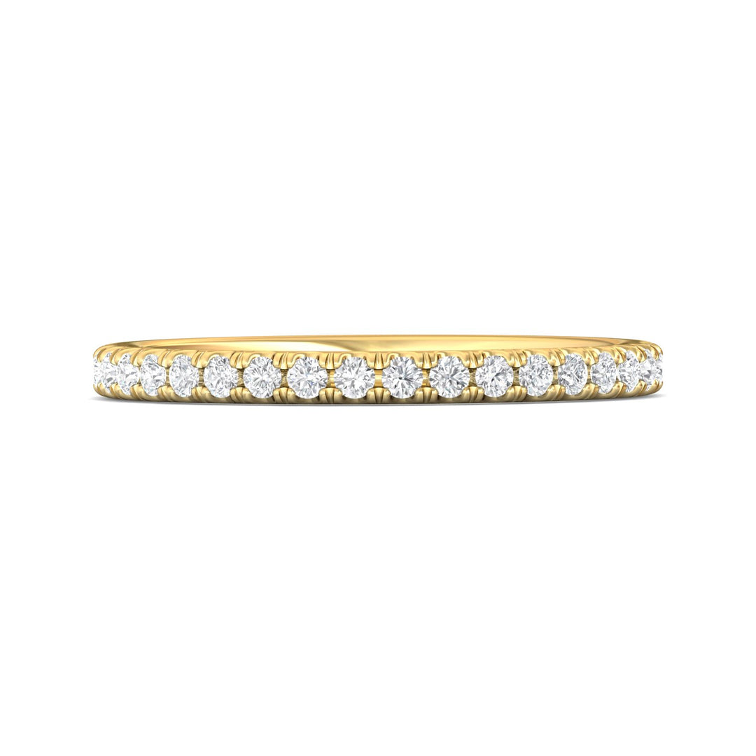 18K Gold Yellow Micropave Wedding Band from the Micropave collection - DWBM98_18KY
