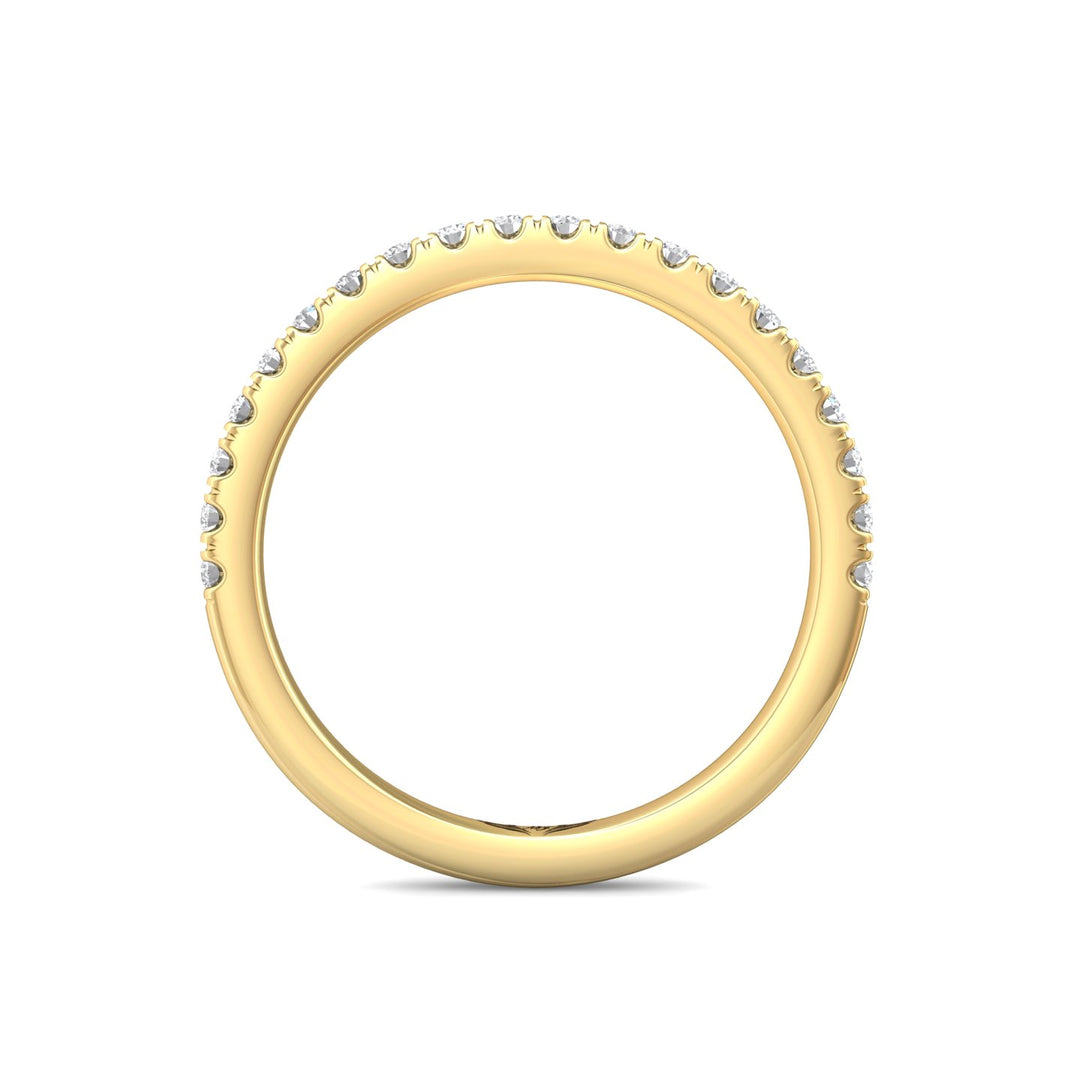 14K Gold Yellow Micropave Wedding Band from the Micropave collection - DWBM98_14KY