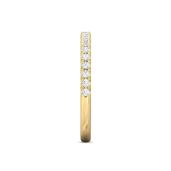 14K Gold Yellow Micropave Wedding Band from the Micropave collection - DWBM98_14KY