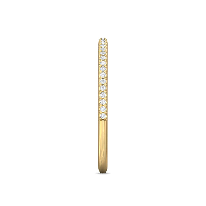 18K Gold Yellow Micropave Wedding Band from the Micropave collection - DWBMH27XS_18KY