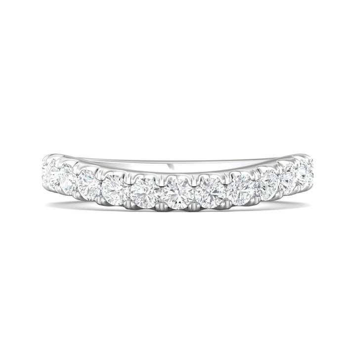 Platinum White Micropave Wedding Band from the Micropave collection - DWBMH40M_PlatW