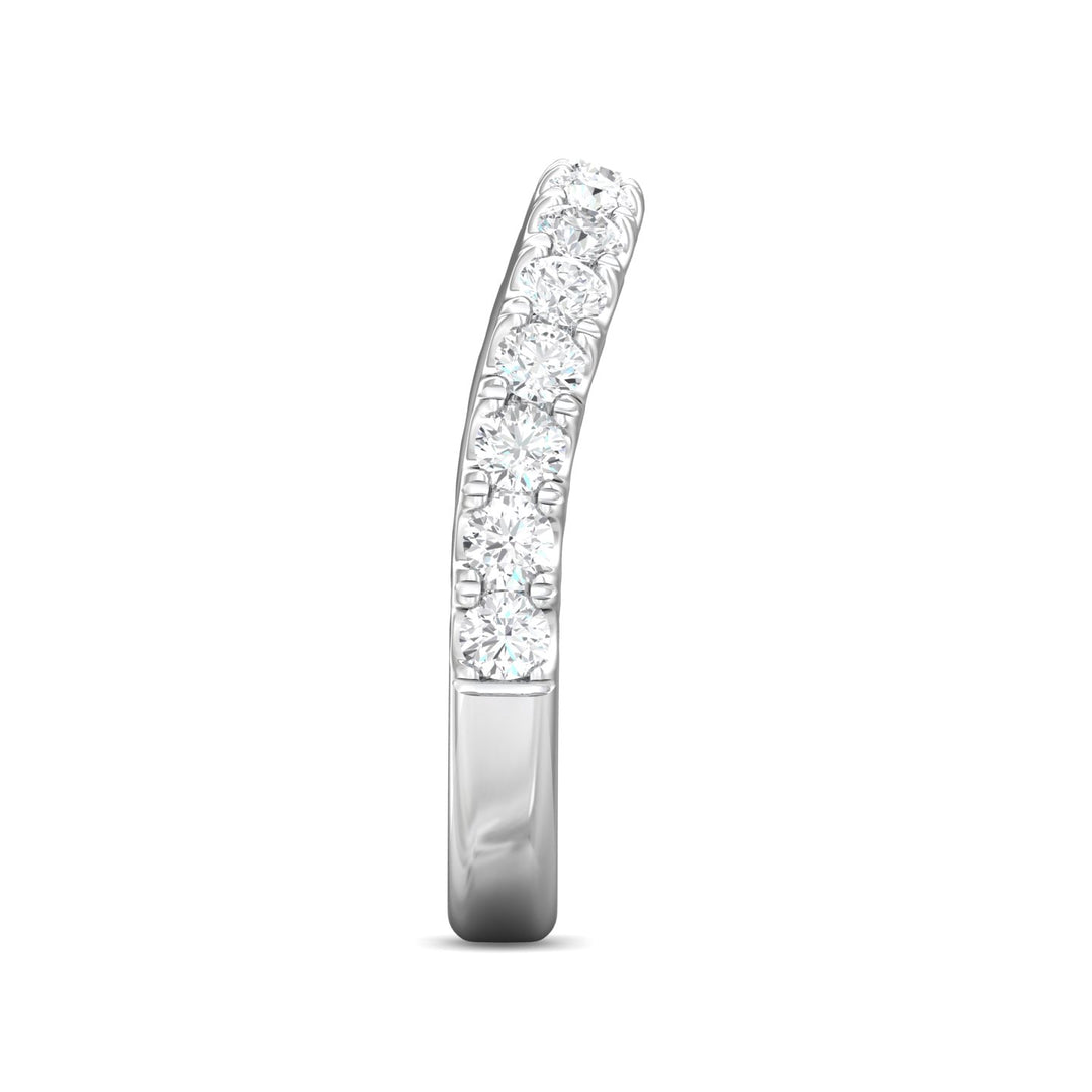 Platinum White Micropave Wedding Band from the Micropave collection - DWBMH40M_PlatW