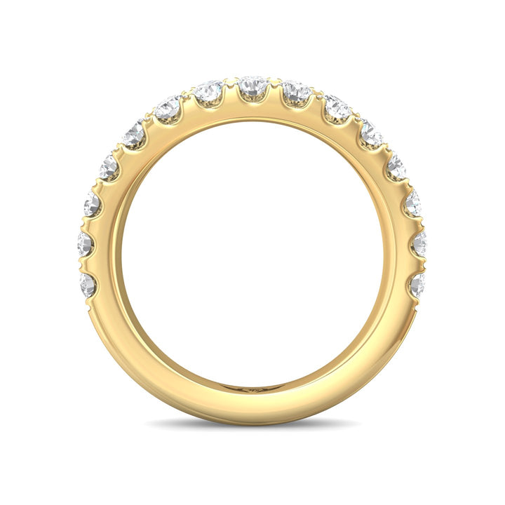 14K Gold Yellow Micropave Wedding Band from the Micropave collection - DWBMH40M_14KY
