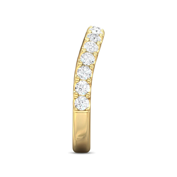 18K Gold Yellow Micropave Wedding Band from the Micropave collection - DWBMH40M_18KY