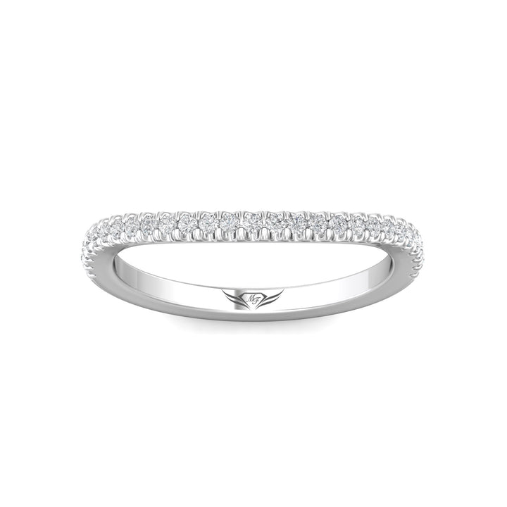 Platinum White Micropave Wedding Band from the Micropave collection - DWBMH40XXS_PlatW