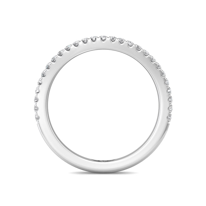 Platinum White Micropave Wedding Band from the Micropave collection - DWBMH40XXS_PlatW