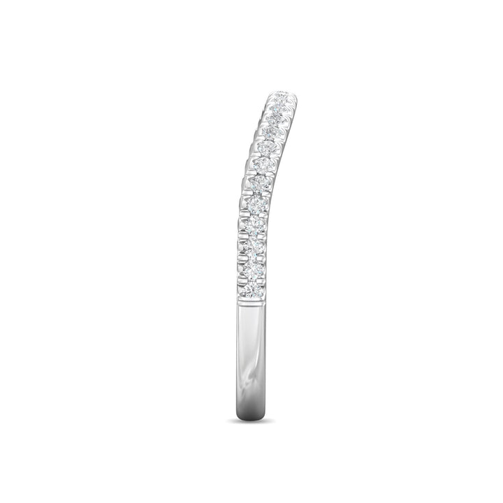 Platinum White Micropave Wedding Band from the Micropave collection - DWBMH40XXS_PlatW