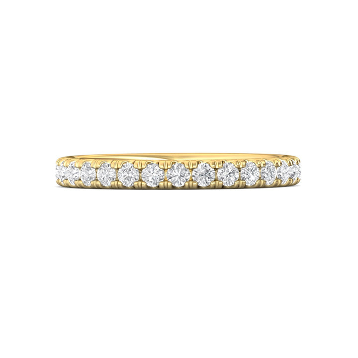 14K Gold Yellow Micropave Wedding Band from the Micropave collection - DWBMH7S_14KY