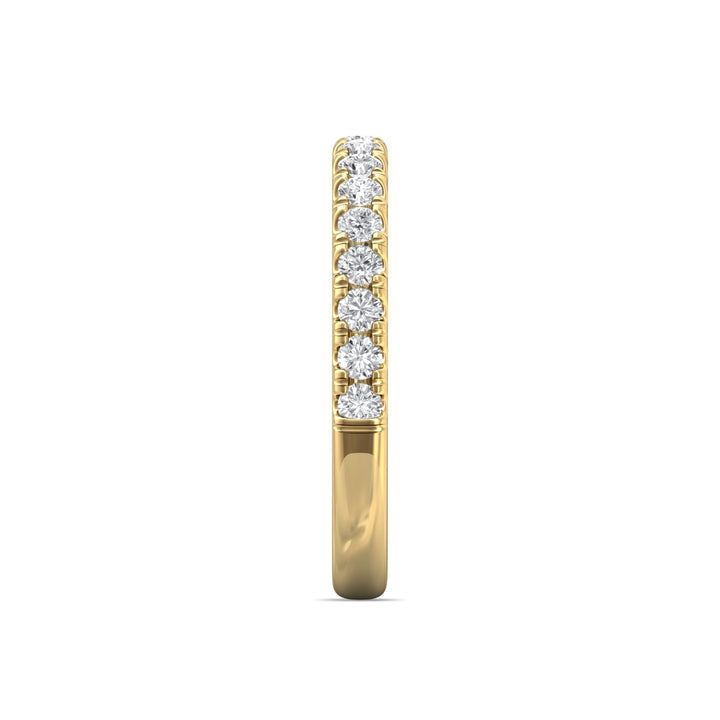 14K Gold Yellow Micropave Wedding Band from the Micropave collection - DWBMH7S_14KY