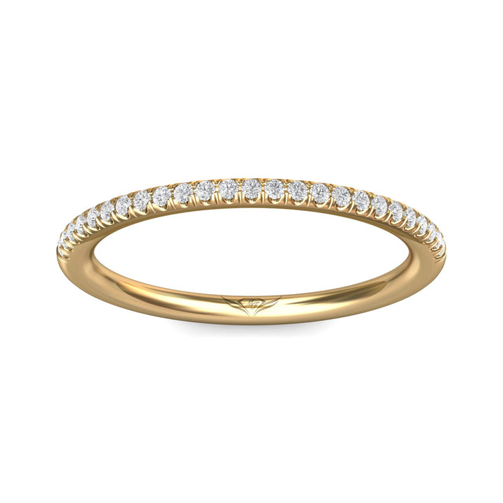 14K Gold Yellow Micropave Wedding Band from the Micropave collection - DWBMH7XS_14KY
