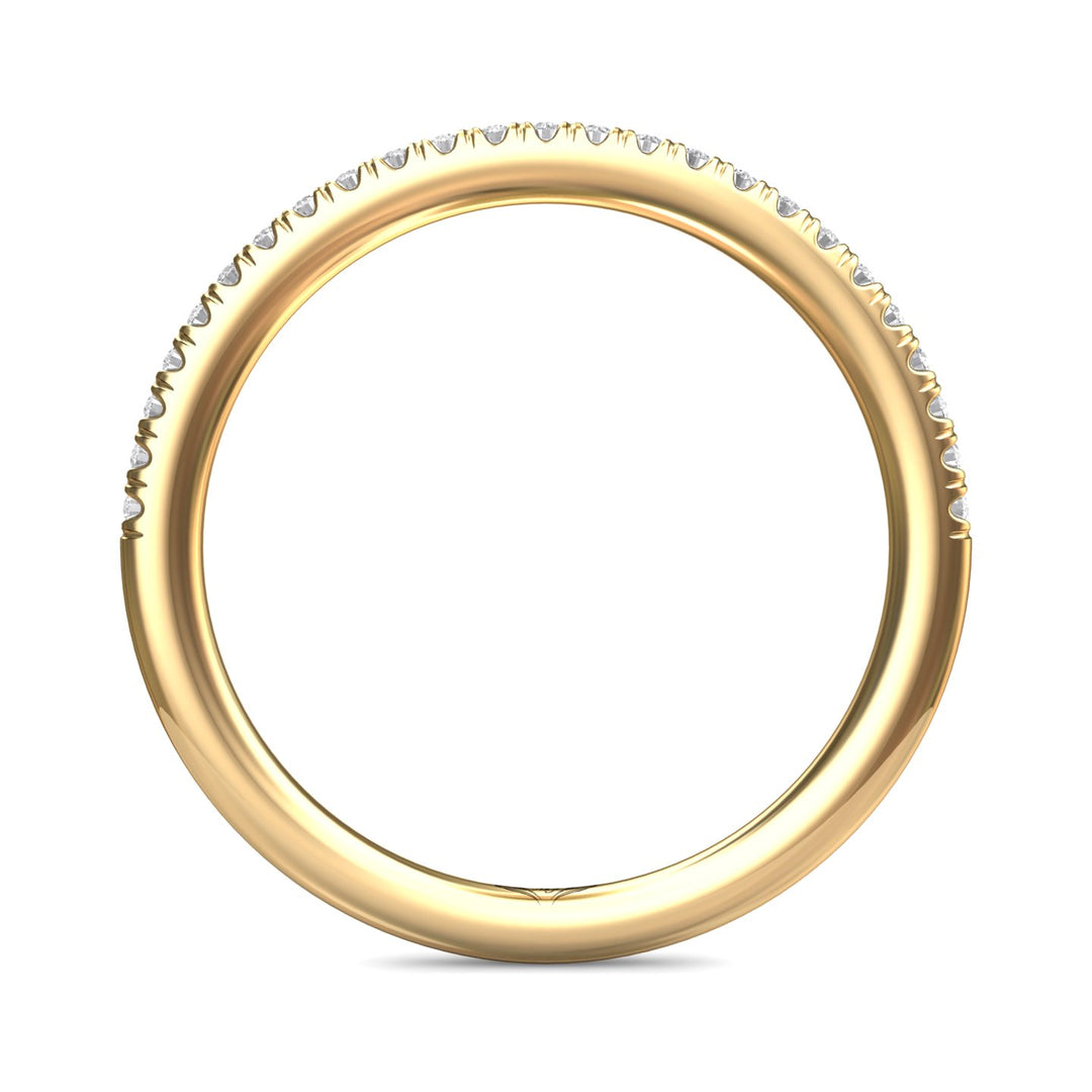 14K Gold Yellow Micropave Wedding Band from the Micropave collection - DWBMH7XS_14KY
