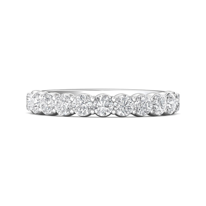 Platinum White Channel/Shared Prong Wedding Band from the Channel/Shared Prong collection - DWBSP03MWB_PlatW