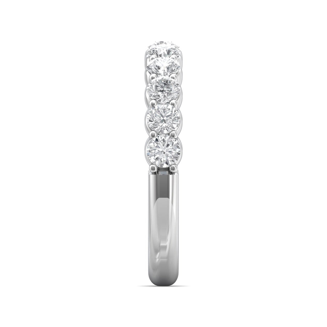 Platinum White Channel/Shared Prong Wedding Band from the Channel/Shared Prong collection - DWBSP03MWB_PlatW