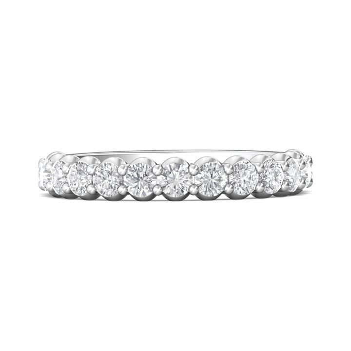 Channel/Shared Prong Wedding Band from the Channel/Shared Prong collection