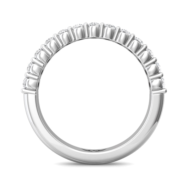 Channel/Shared Prong Wedding Band from the Channel/Shared Prong collection