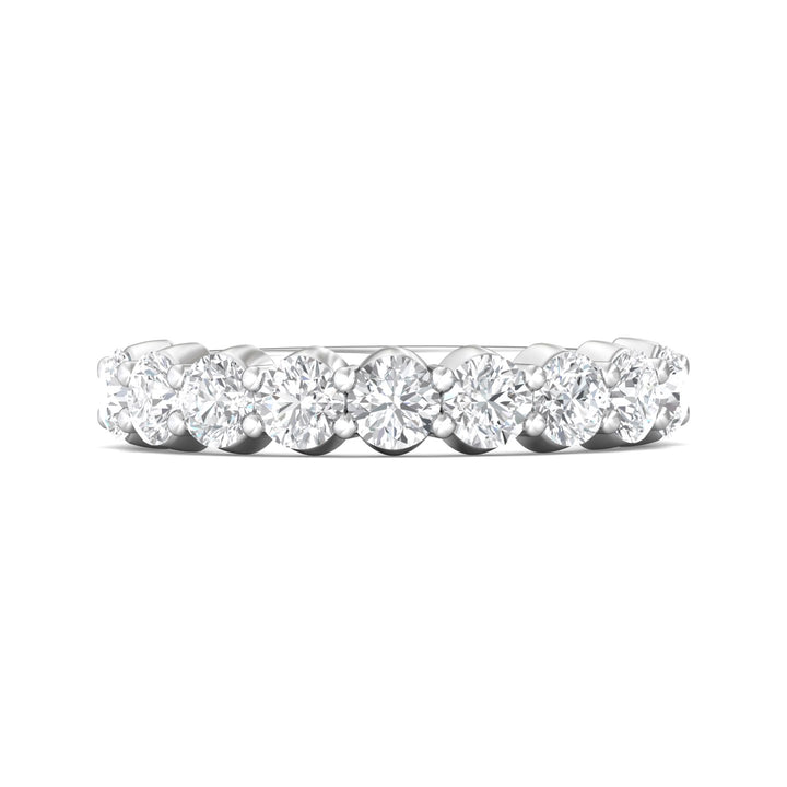Channel/Shared Prong Wedding Band from the Channel/Shared Prong collection