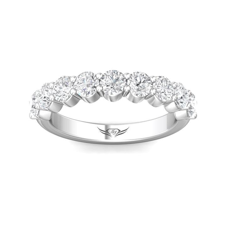 Channel/Shared Prong Wedding Band from the Channel/Shared Prong collection