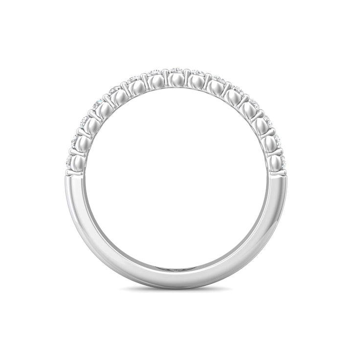 Channel/Shared Prong Wedding Band from the Channel/Shared Prong collection