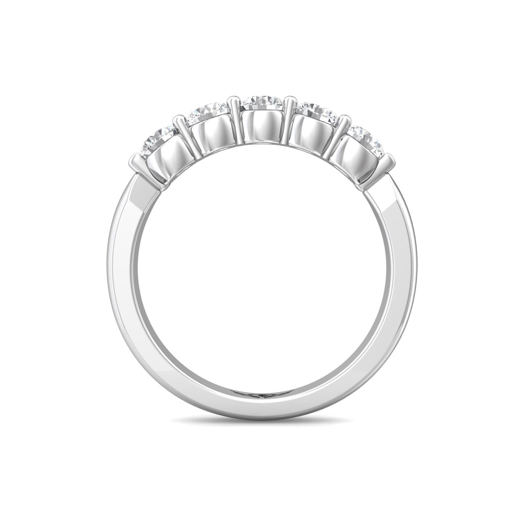 Channel/Shared Prong Wedding Band from the Channel/Shared Prong collection