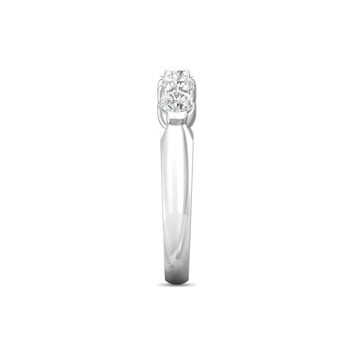 Channel/Shared Prong Wedding Band from the Channel/Shared Prong collection