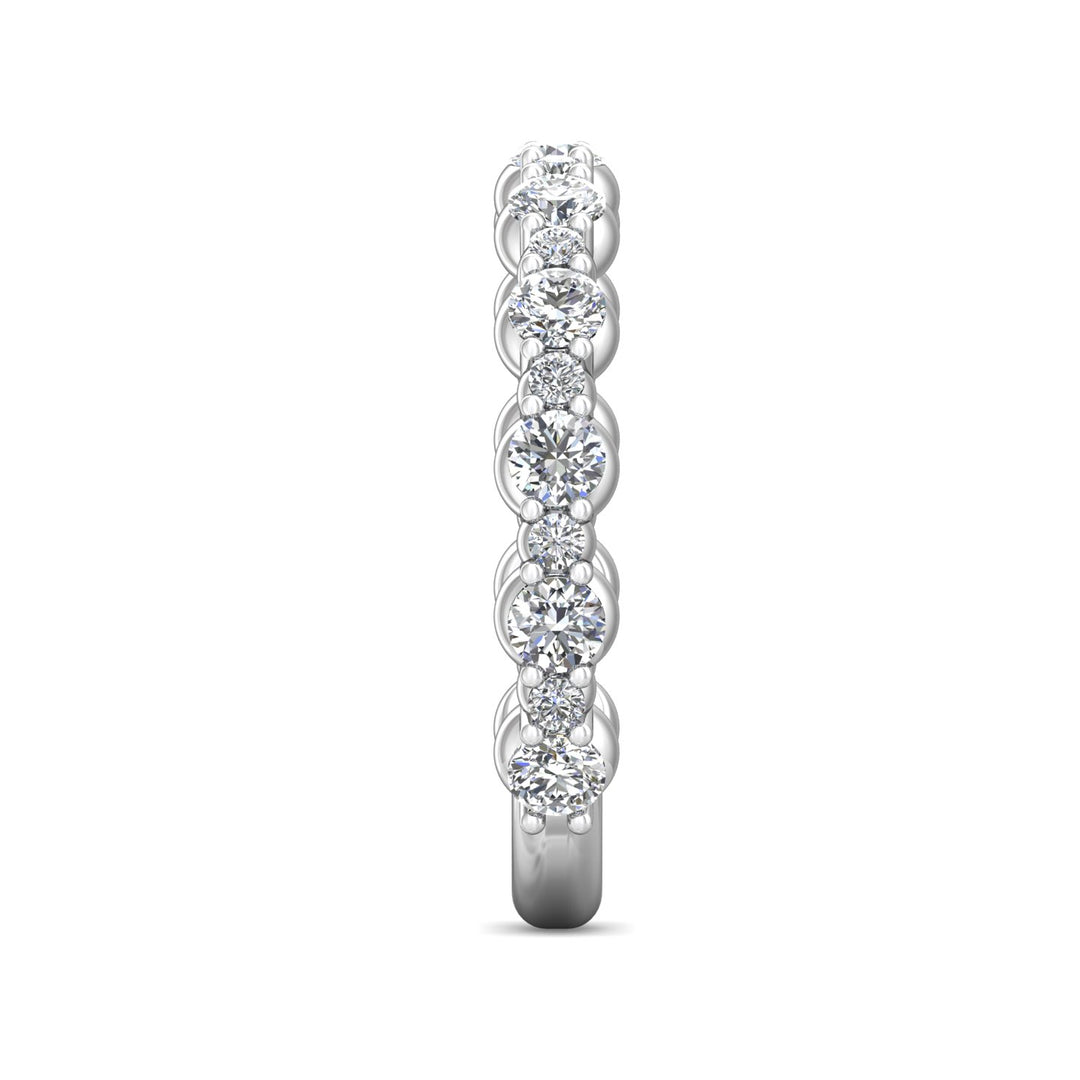 Channel/Shared Prong Wedding Band from the Channel/Shared Prong collection