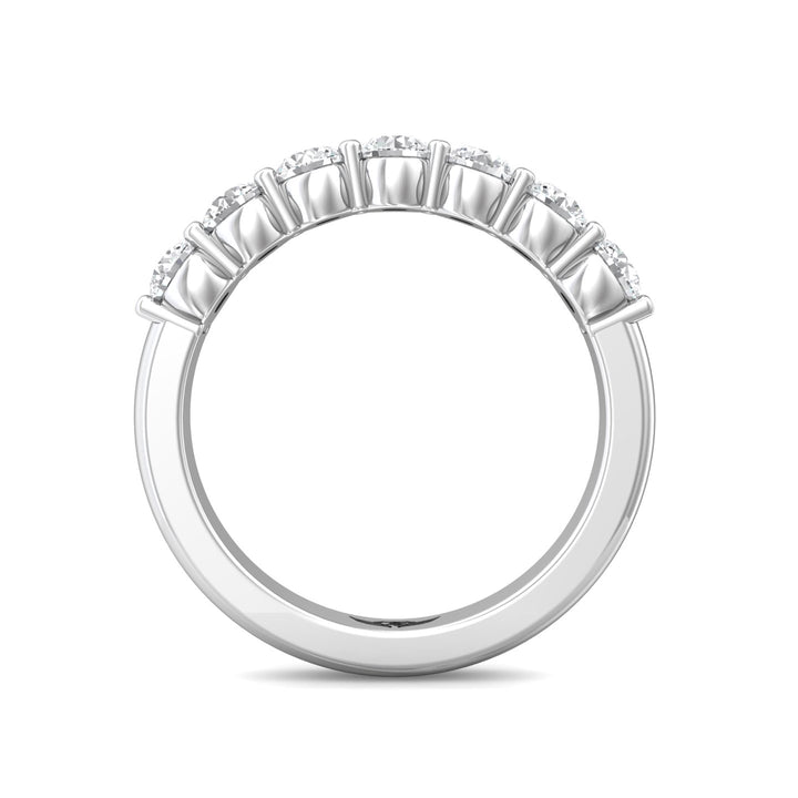 Channel/Shared Prong Wedding Band from the Channel/Shared Prong collection