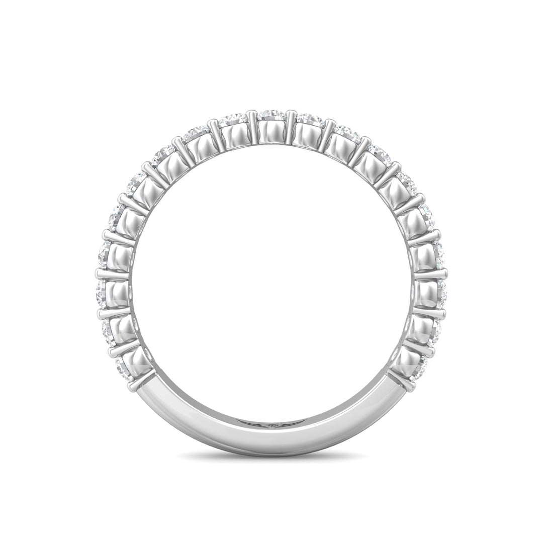 Channel/Shared Prong Wedding Band from the Channel/Shared Prong collection