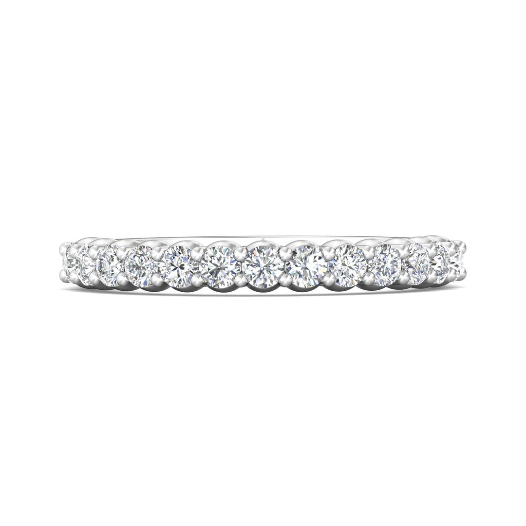 Channel/Shared Prong Wedding Band from the Channel/Shared Prong collection