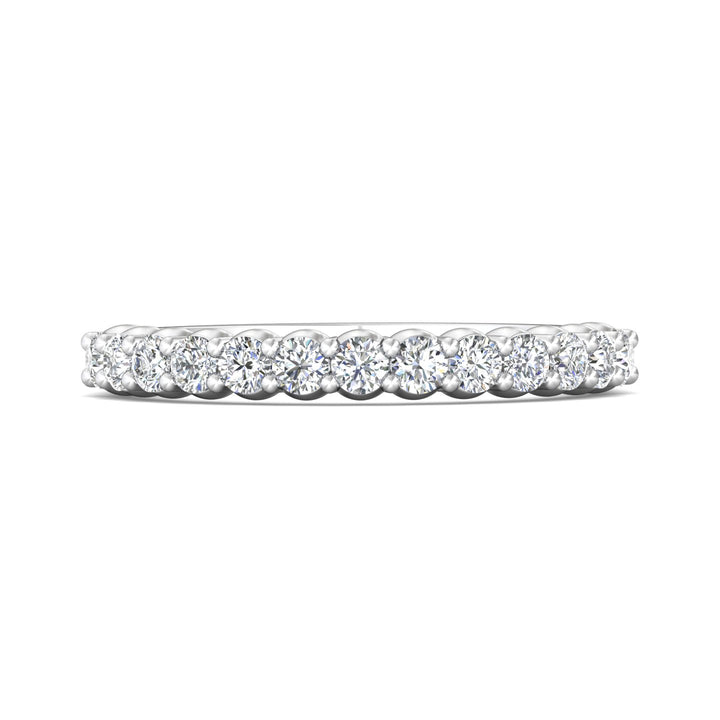 Channel/Shared Prong Wedding Band from the Channel/Shared Prong collection