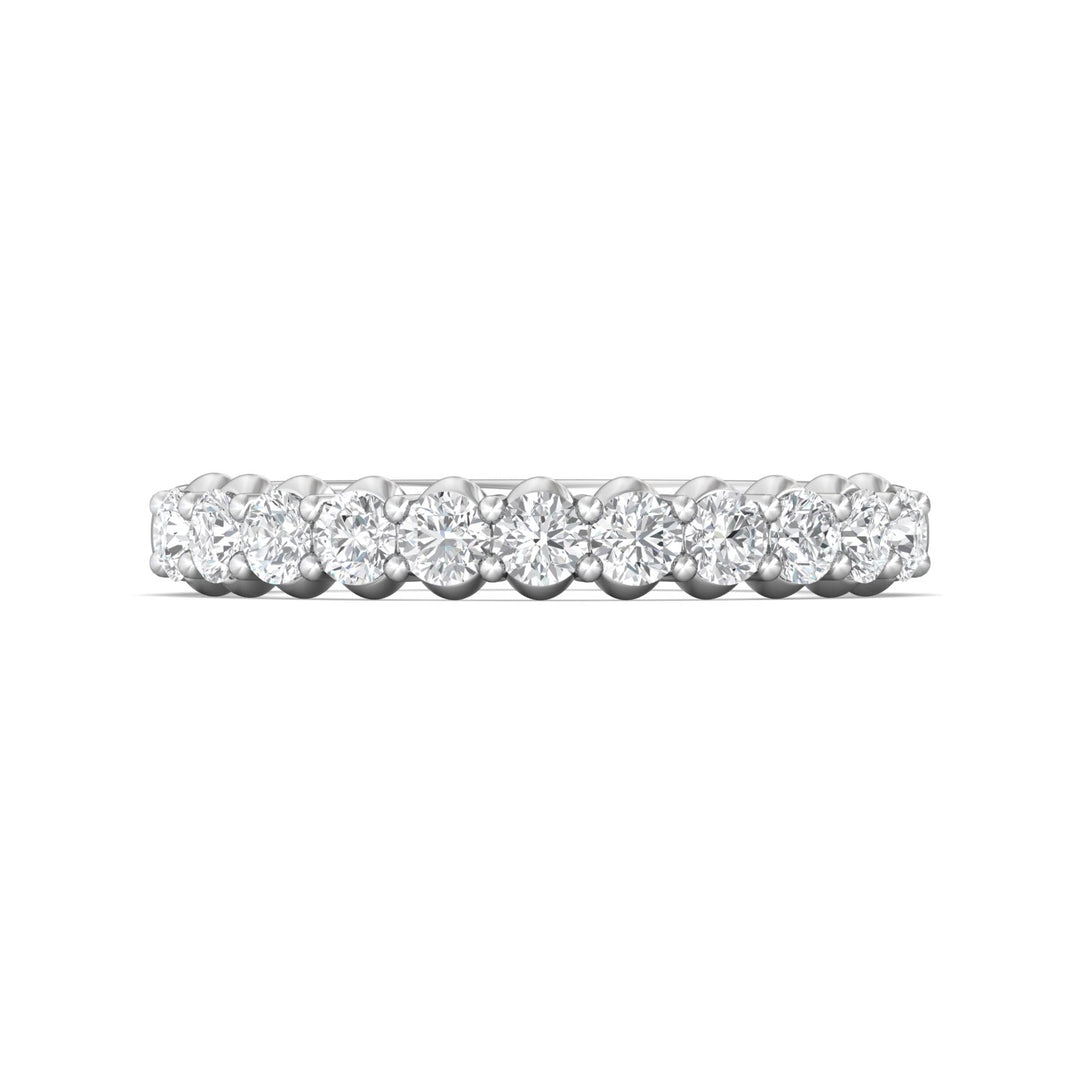 Channel/Shared Prong Wedding Band from the Channel/Shared Prong collection