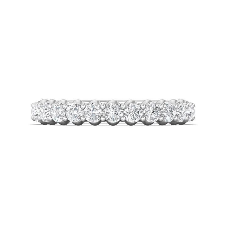 Channel/Shared Prong Wedding Band from the Channel/Shared Prong collection