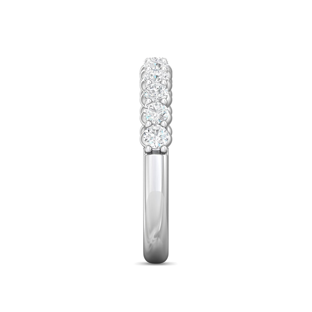 Channel/Shared Prong Wedding Band from the Channel/Shared Prong collection