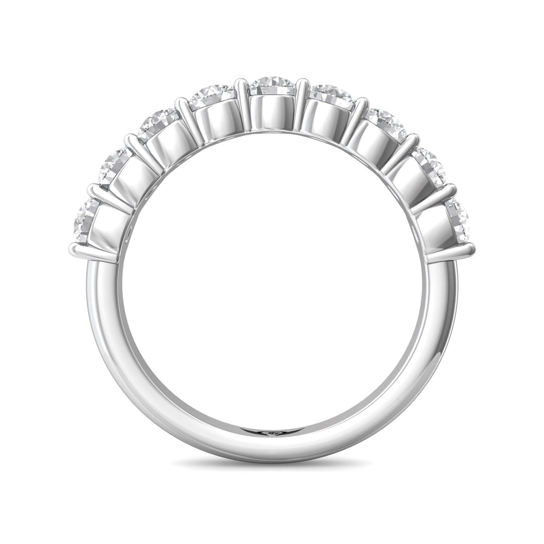 Platinum White Channel/Shared Prong Wedding Band from the Channel/Shared Prong collection - DWBSP3-1.00_PlatW