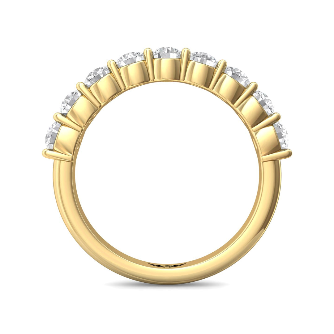 18K Gold Yellow Channel/Shared Prong Wedding Band from the Channel/Shared Prong collection - DWBSP3-1.00_18KY