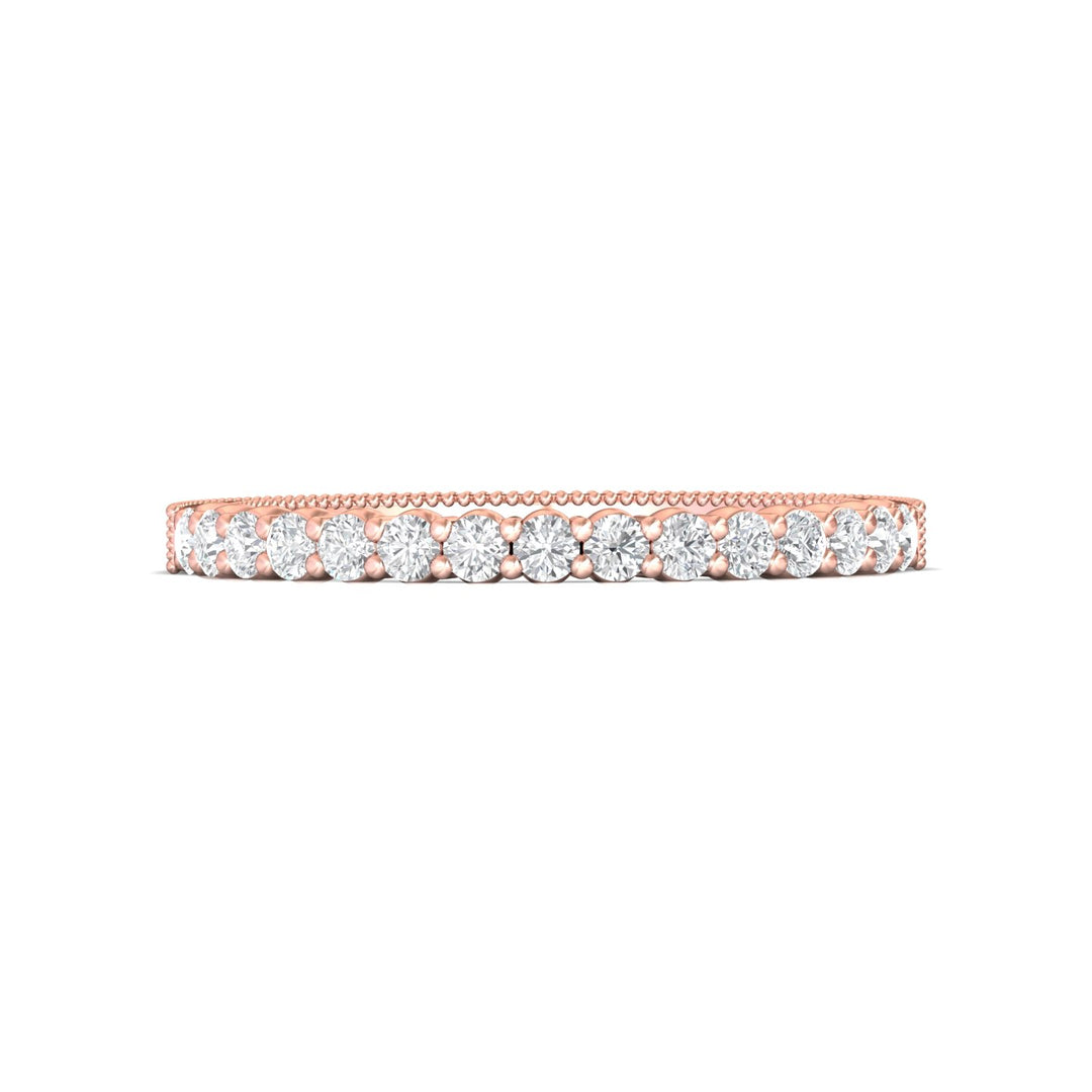 14K Gold Pink Vintage Wedding Band from the Vintage collection - DWBSP4-.35_14KP