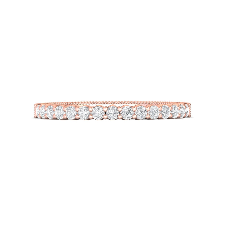 14K Gold Pink Vintage Wedding Band from the Vintage collection - DWBSP4-.35_14KP