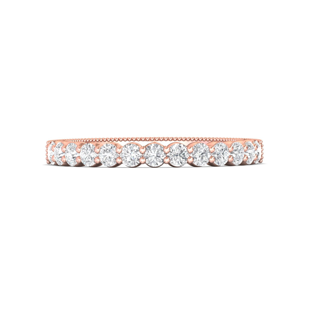 14K Gold Pink Vintage Wedding Band from the Vintage collection - DWBSP4-.50_14KP