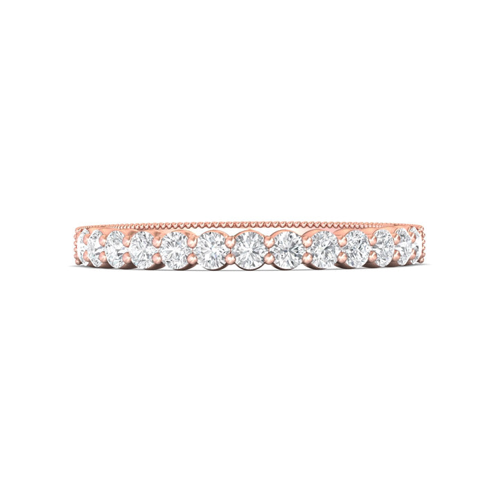 14K Gold Pink Vintage Wedding Band from the Vintage collection - DWBSP4-.50_14KP