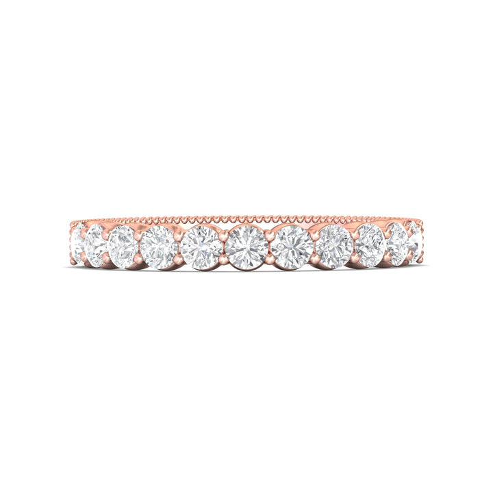 14K Gold Pink Vintage Wedding Band from the Vintage collection - DWBSP4-.75_14KP